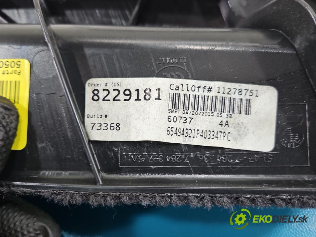 Bmw X5 F15 2013-2018 3.0d 258 HP automatic 190 kW 2993 cm3 5- Čalounictví: kufra: ľavé 7284305