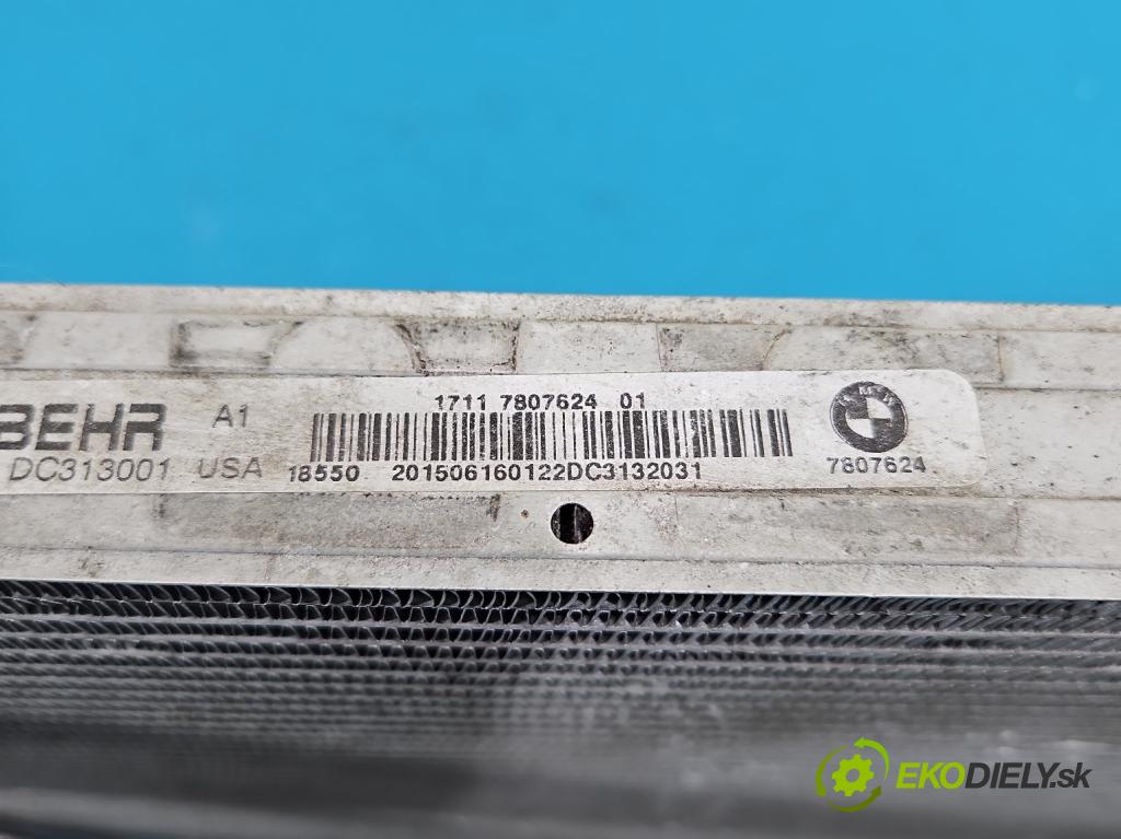 Bmw X5 F15 2013-2018 3.0d 258 hp automatic 190 kW 2993 cm3 5- Chladič vody 7807624 (Vodní chladič)