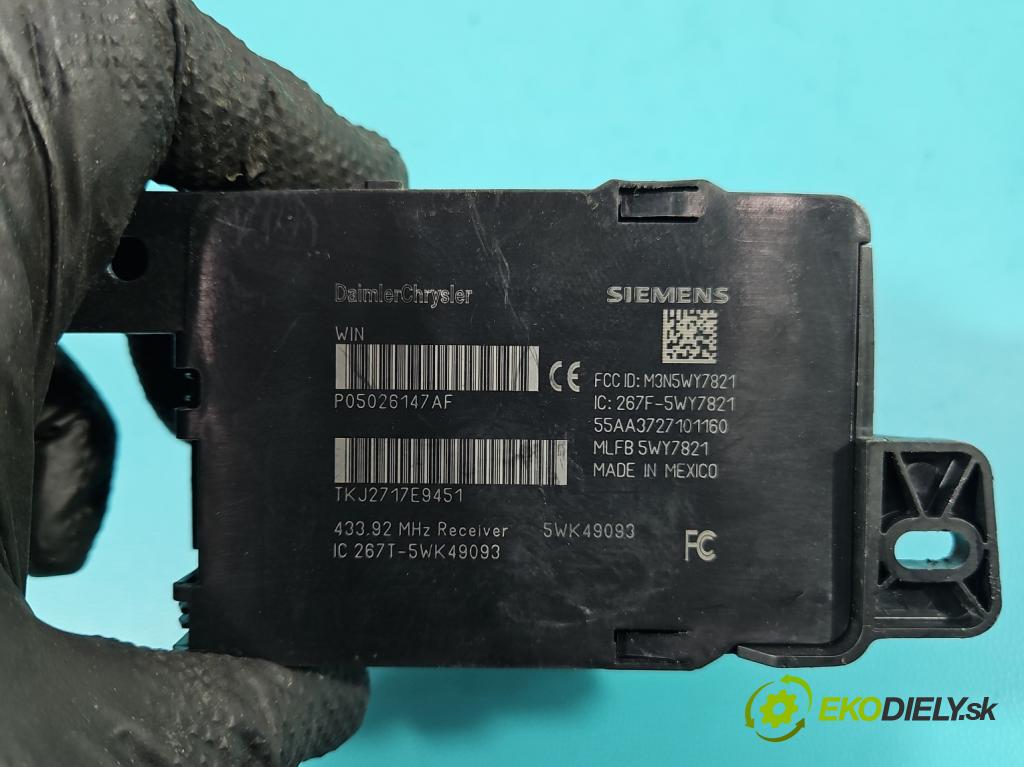 Dodge Caravan V 2007-2020 3.3 V6 178HP: automatic 131 kW 3301 cm3 5- Spínačka 267F-5WY7821 (Spínacia skrinka)