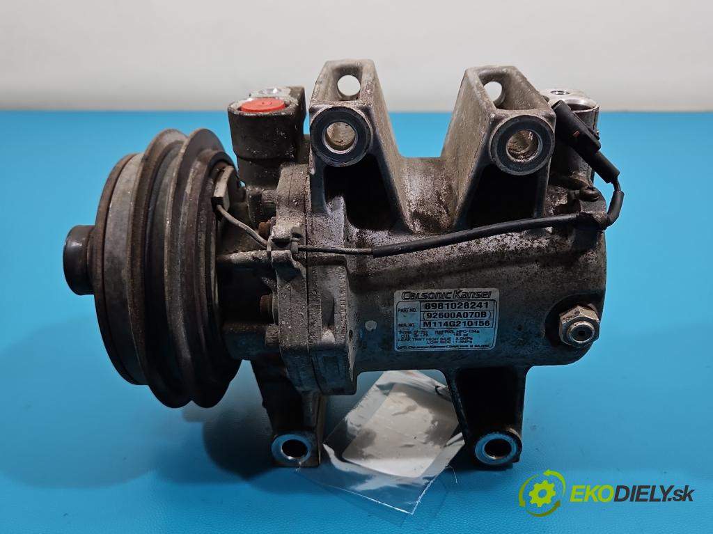 Isuzu D-Max II 2011-2019 2.5 crdi 163 HP manual 120 kW 2499 cm3 2- Kompresor: klimatizácie 8981028241 (Kompresor klimatizácie)