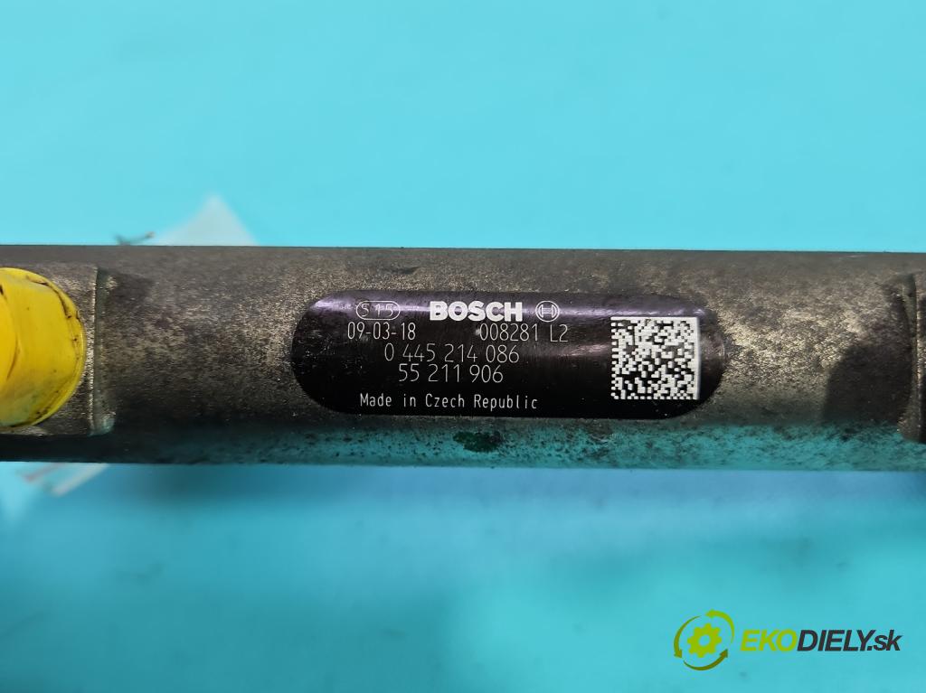 Opel Meriva A 2002-2010 1.3 cdti 75 HP manual 55 kW 1248 cm3 5- lišta vstrekovacia 0445214086 (Vstrekovacia lišta)