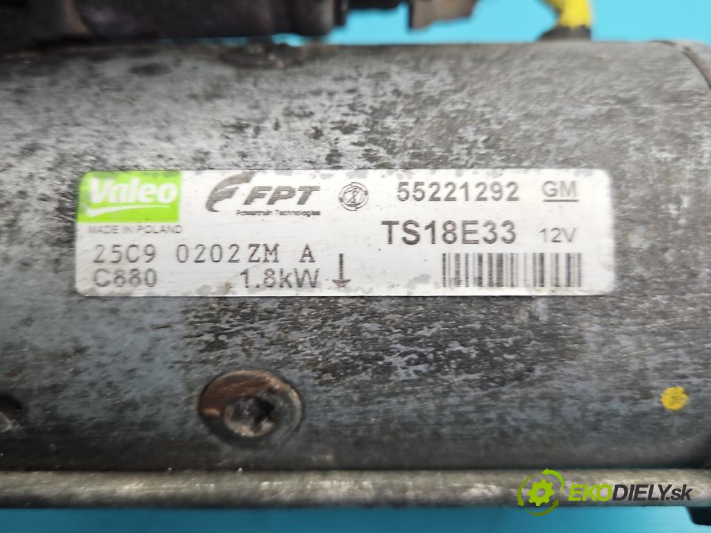 Opel Meriva A 2002-2010 1.3 cdti 75 HP manual 55 kW 1248 cm3 5- štartér 55221292 (Štartér)