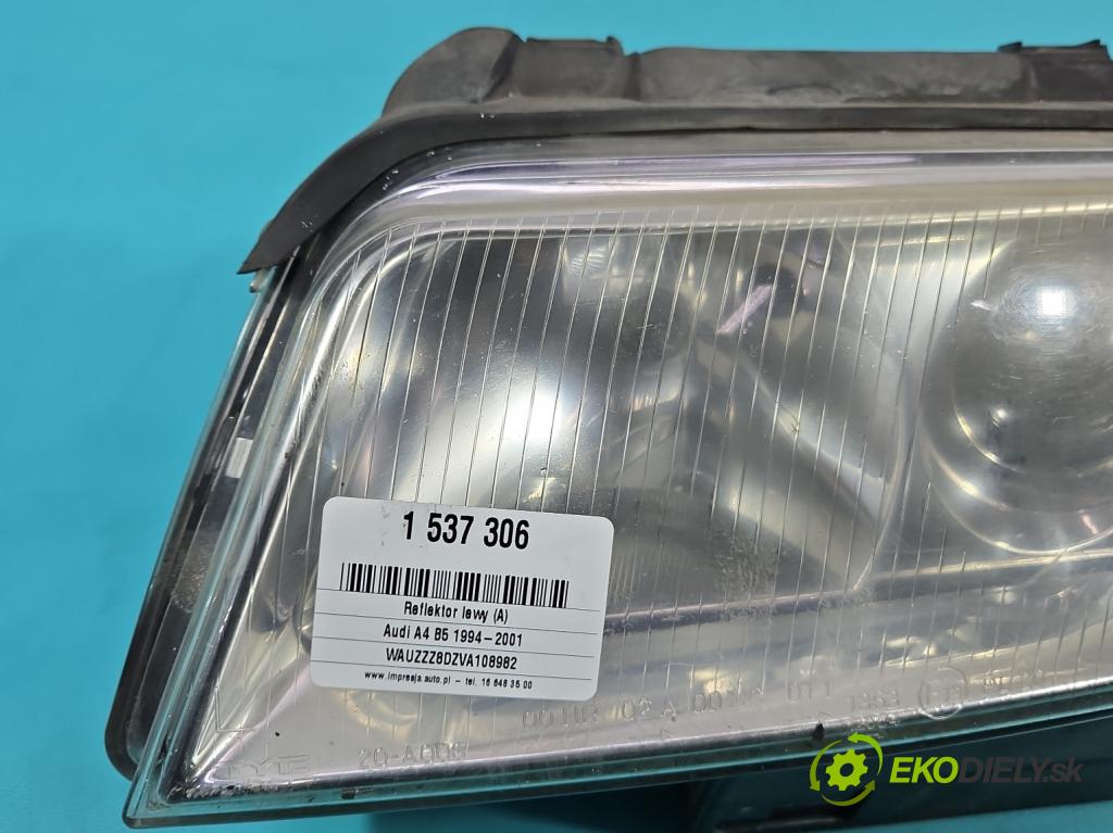 Audi A4 B5 1994-2001 1.6 8v 101 HP manual 74 kW 1595 cm3 4- Reflektor: ľavý  (Kľučka dverí ostatné)