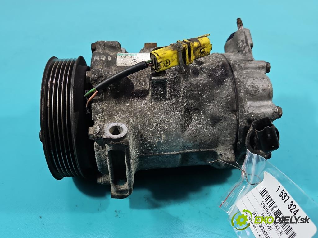 Peugeot 207 1.4 16V 95 HP manual 70 kW 1397 cm3 3- Kompresor: klimatizácie  (Kompresor klimatizácie)