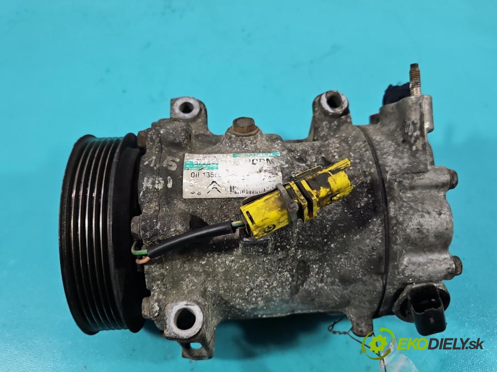 Peugeot 207 1.4 16V 95 HP manual 70 kW 1397 cm3 3- Kompresor: klimatizácie  (Kompresor klimatizácie)