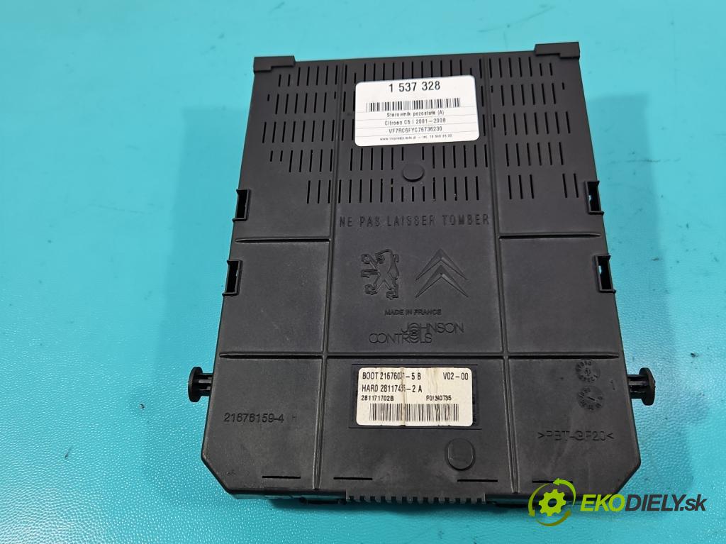Citroen C5 I 2001-2008 1.8 16V 125 HP manual 92 kW 1749 cm3 5- riadiaca jednotka ostatné 9661940480