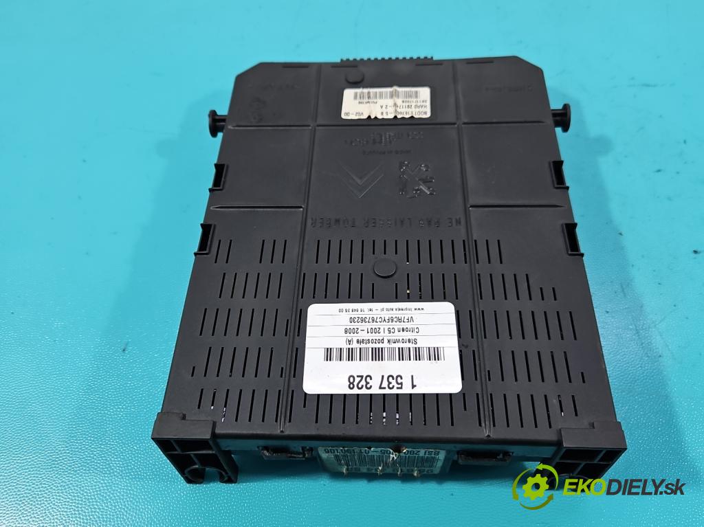 Citroen C5 I 2001-2008 1.8 16V 125 HP manual 92 kW 1749 cm3 5- riadiaca jednotka ostatné 9661940480