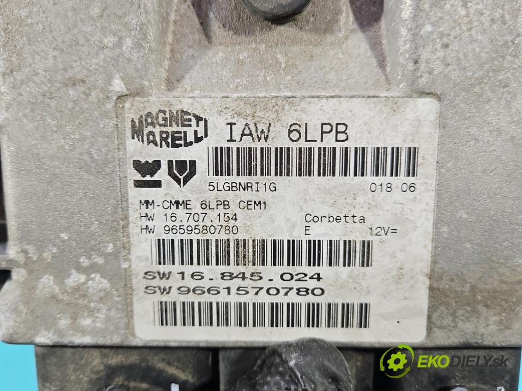 Citroen C5 I 2001-2008 1.8 16V 125 hp manual 92 kW 1749 cm3 5- řídící jednotka motoru 9659580780