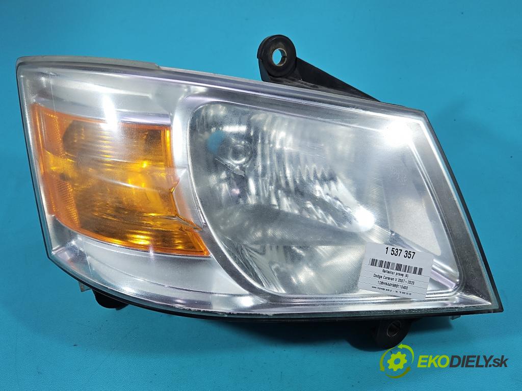 Dodge Caravan V 2007-2020 3.3 V6 178HP: automatic 131 kW 3301 cm3 5- Reflektor: pravý 05113332AD (Svetlo predné pravé)