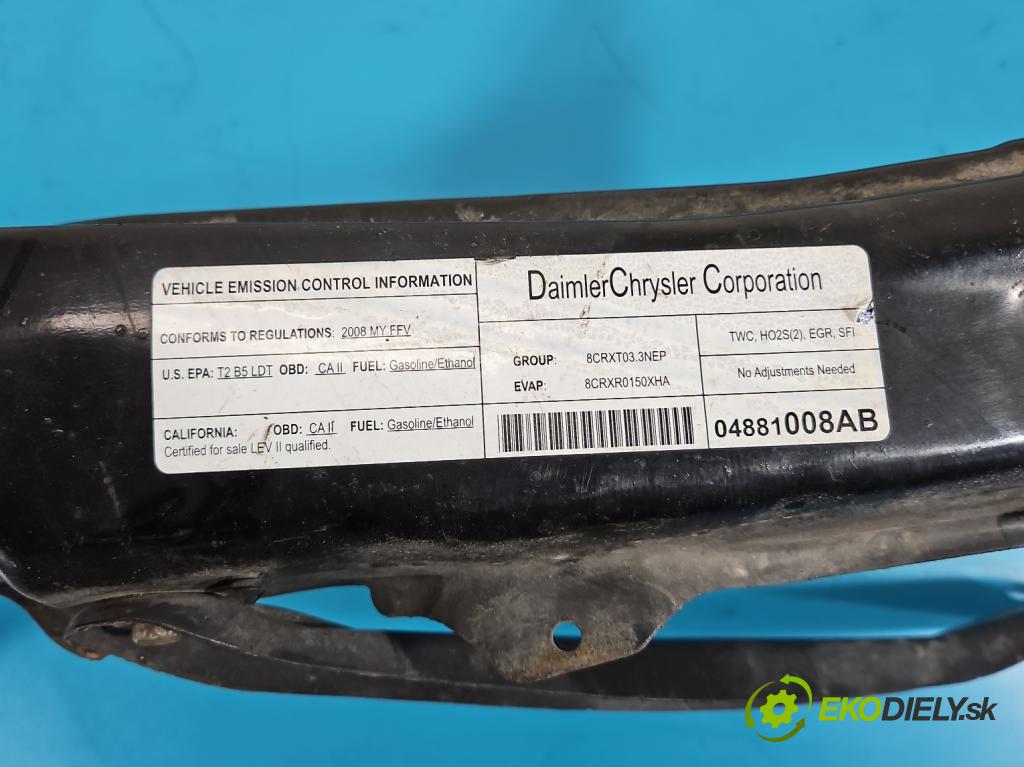 Dodge Caravan V 2007-2020 3.3 V6 178KM automatic 131 kW 3301 cm3 5- stěna přední 68023327AA (Přední výztuha)