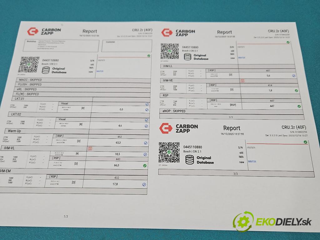 Renault Mascott 1999-2010 2.8 TD 86 HP manual 63 kW 2800 cm3 5- vstrek 0445110880 (Vstrekovač paliva)