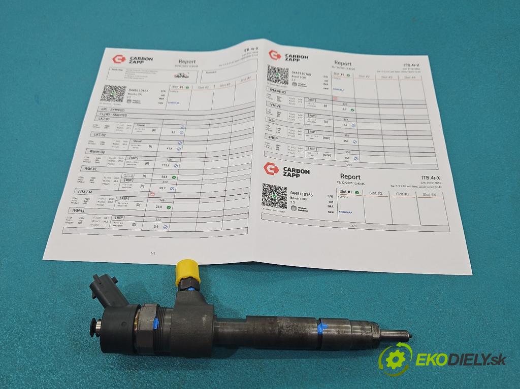 Opel Astra III 2004-2014 1.9 cdti 101 HP manual 74 kW 1910 cm3 5- vstrek 0445110165 (Vstrekovač paliva)