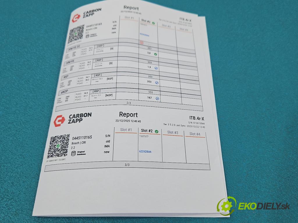 Opel Astra III 2004-2014 1.9 cdti 101 HP manual 74 kW 1910 cm3 5- vstrek 0445110165 (Vstrekovač paliva)