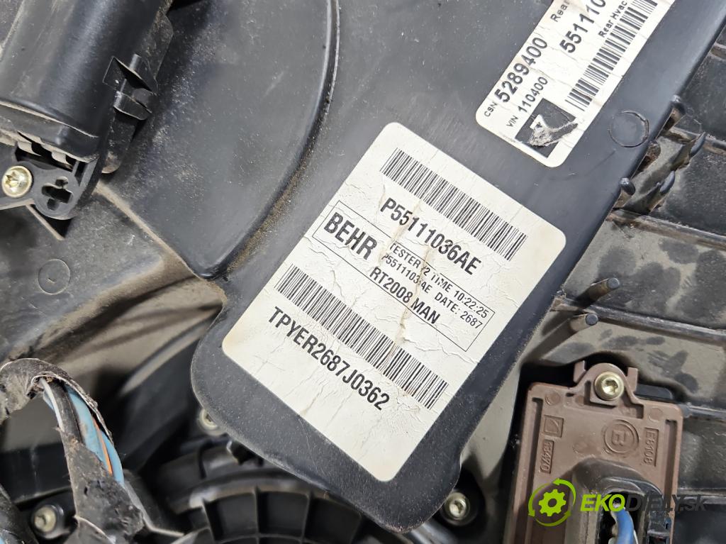 Dodge Caravan V 2007-2020 3.3 V6 178KM automatic 131 kW 3301 cm3 5- radiátor 5289400 (Radiátor topení)