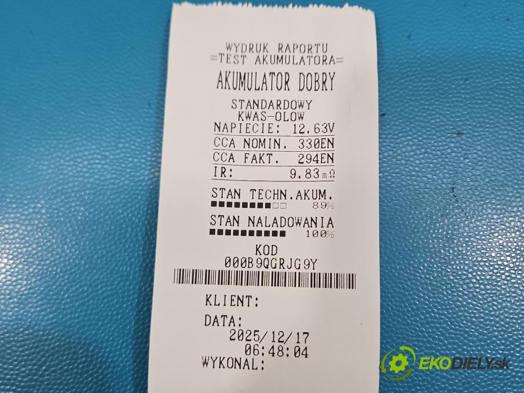 Daewoo Matiz 0.8 51KM manual 37.5 kW 796 cm3 5- Akumulator automobilovy