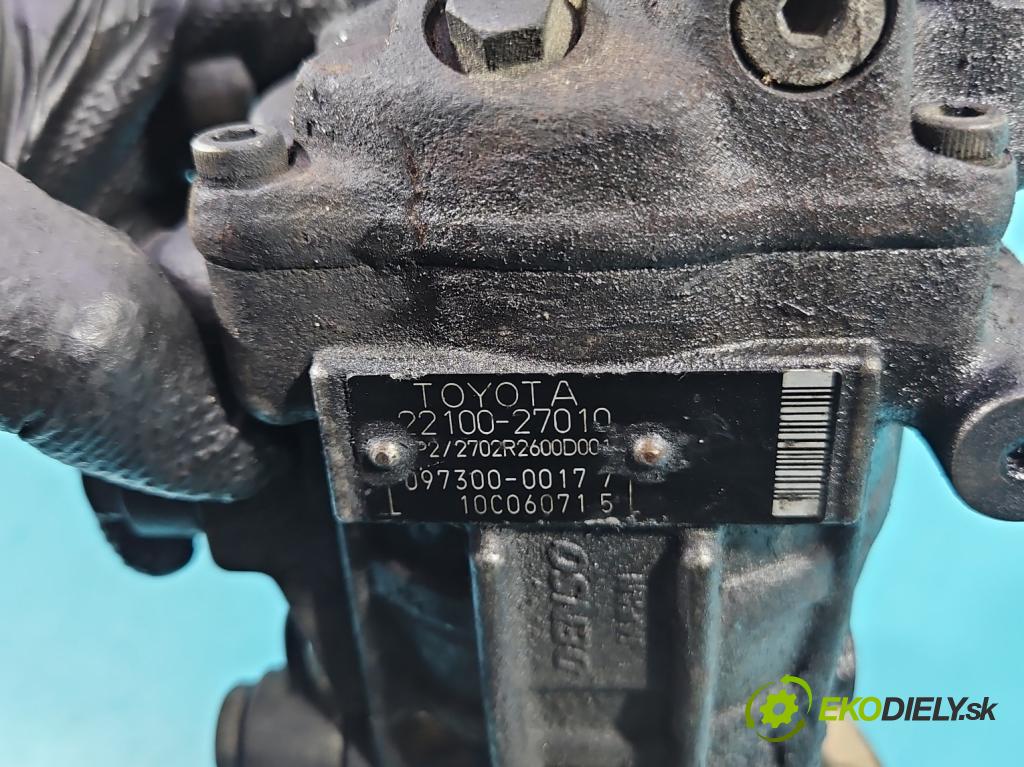 Toyota Corolla Verso I 2001-2004 2.0 D4D 90 hp manual 66 kW 1995 cm3 5- čerpadlo vstřikovací 22100-27010 (Vstřikovací čerpadlo)