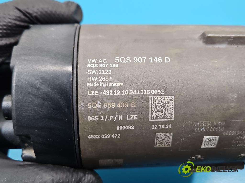 Skoda Octavia IV 2019- 1.5 TSI 150 HP automatic 110 kW 1498 cm3 5- Ozubené kolo: volant 5QS907146D