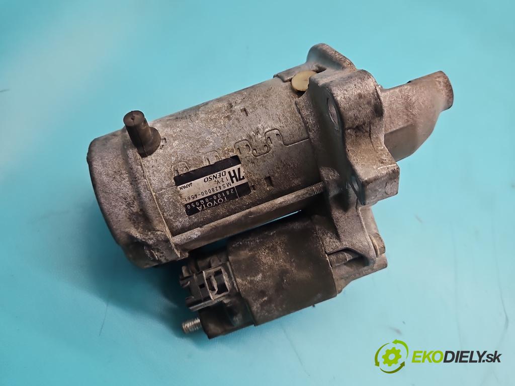 Toyota Yaris III 2011-2020 1.0 vvti 69KM manual 51 kW 998 cm3 5- štartér 28100-0Q050 (Štartér)