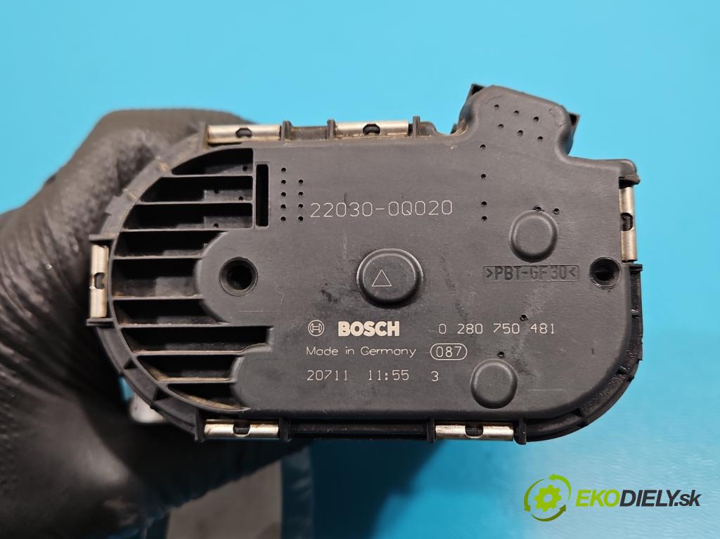 Toyota Yaris III 2011-2020 1.0 vvti 69KM manual 51 kW 998 cm3 5- klapka 0280750481 (Škrtiaca klapka)