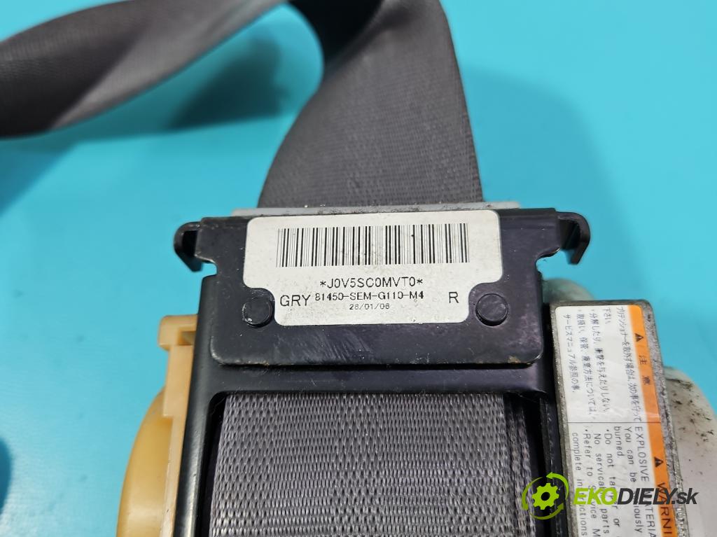 Honda City IV 2002-2008 1.4 8V 83 hp manual 61 kW 1339 cm3 4- stěna bezpečnost přední pravý 305806099