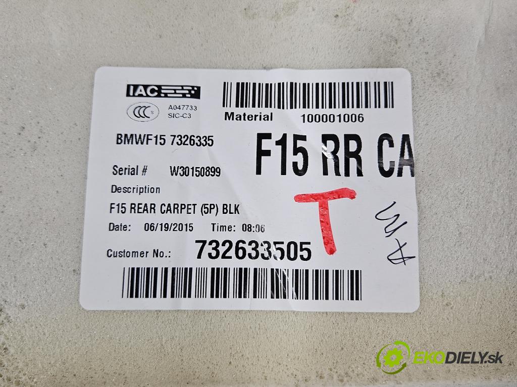 Bmw X5 F15 2013-2018 3.0d 258 HP automatic 190 kW 2993 cm3 5- koberec do auta ostatné 7326335