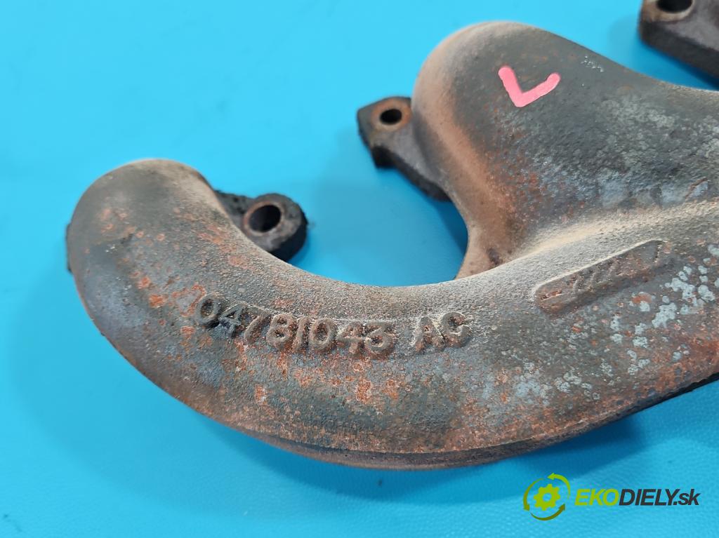 Dodge Caravan V 2007-2020 3.3 V6 178HP: automatic 131 kW 3301 cm3 5- zvod výfuk 04781043AC (Výfukové potrubie)