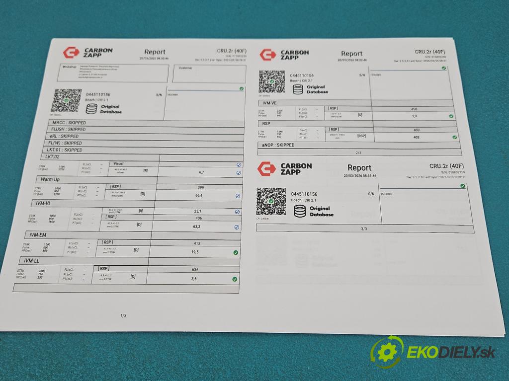 Mercedes E W211 2002-2009 2.7 cdi 177 HP automatic 130 kW 2685 cm3 4- vstrek 0445110156 (Vstrekovač paliva)
