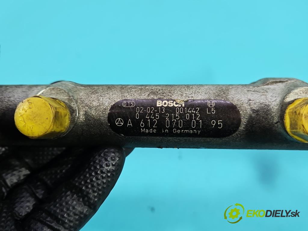 Mercedes E W211 2002-2009 2.7 cdi 177 HP automatic 130 kW 2685 cm3 4- lišta vstrekovacia 0445215012 (Vstrekovacia lišta)
