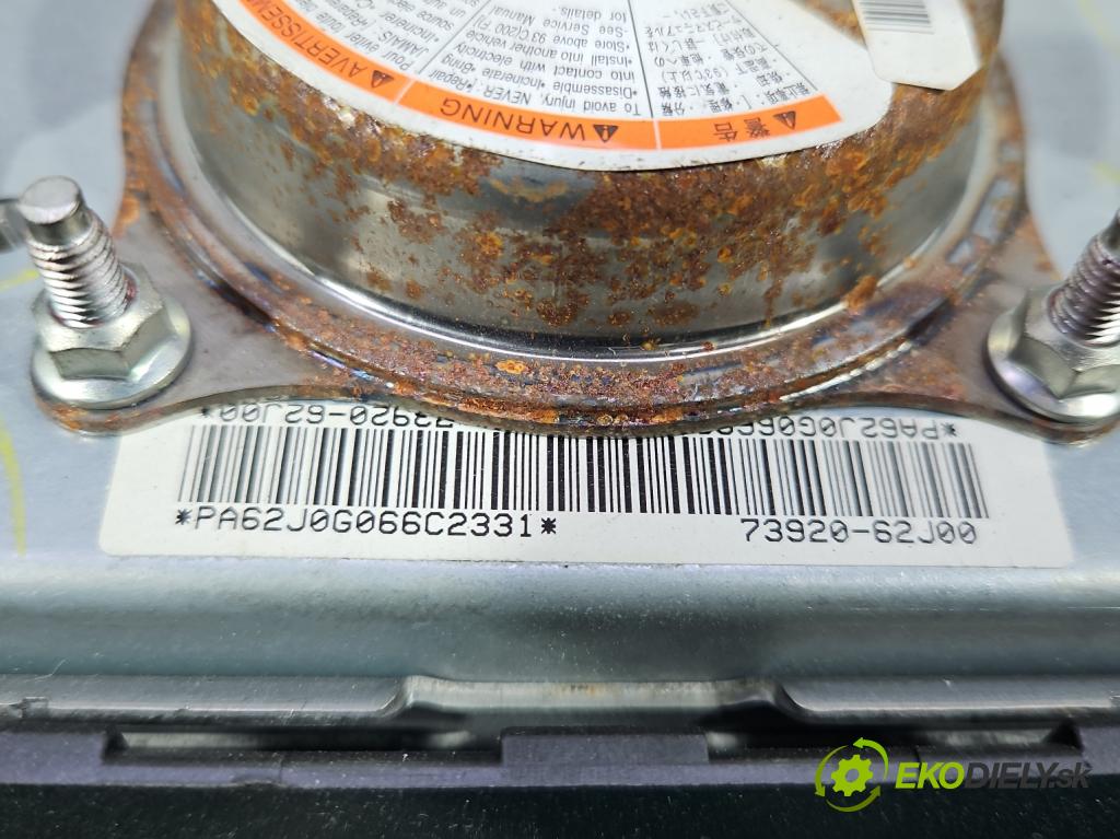 Suzuki Swift Mk6 2005-2010 1.3 16V 92 HP manual 67.5 kW 1328 cm3 5- airbag vzduch: spolujezdce: 73920-62J00 (Airbag)