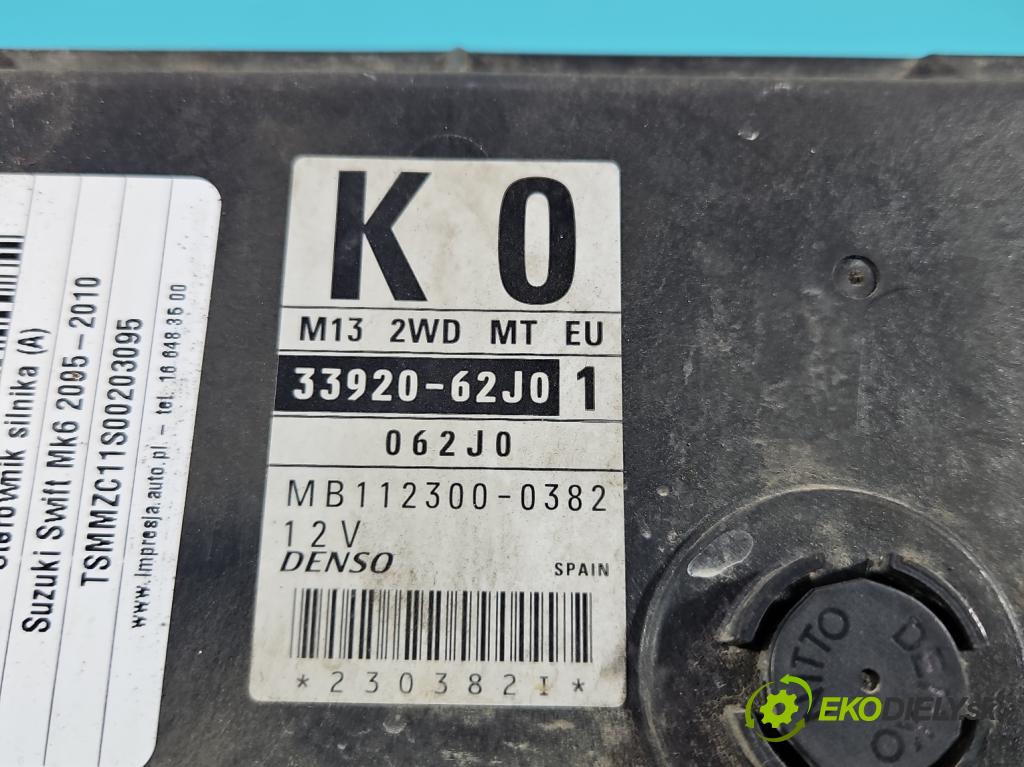 Suzuki Swift Mk6 2005-2010 1.3 16V 92 HP manual 67.5 kW 1328 cm3 5- riadiaca jednotka motora 33920-62J0