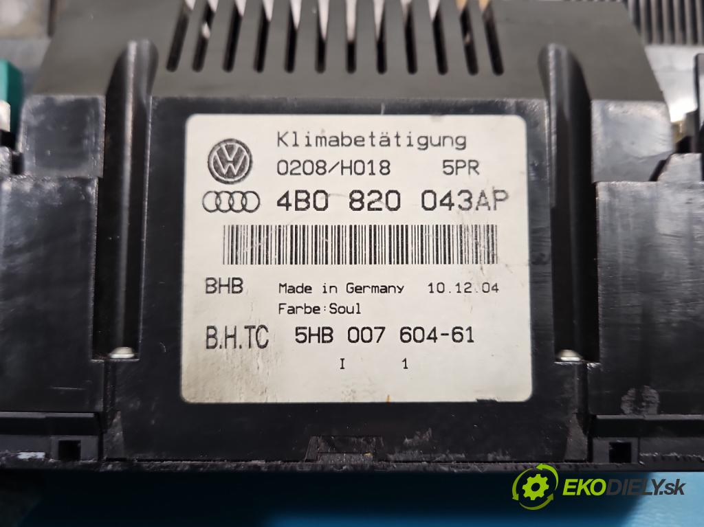 Audi A6 C5 1997-2004 1.9 tdi 131 HP manual 96 kW 1896 cm3 5- panel kúrenia 4B0820043AP