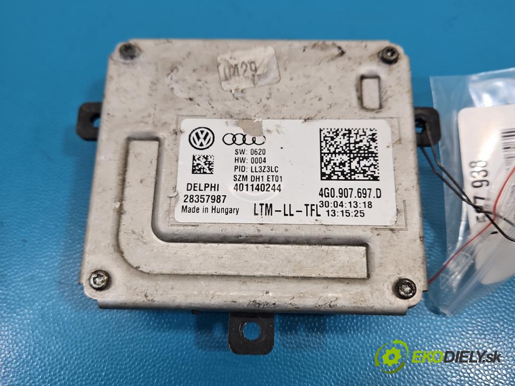 Audi Q5 2008-2016 2.0 TFSI 224hp automatic 165 kW 1984 cm3 5- střídač: xenon 4G0907697D (Riadiaca jednotka xenónu)
