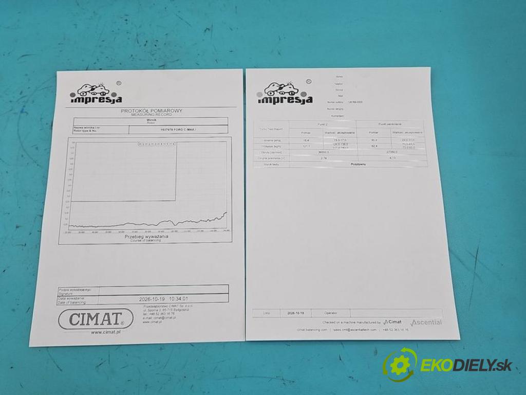 Ford C-Max I 2003-2010 2.0 tdci 136hp manual 100 kW 1997 cm3 5- Turbodmychadlo repasováno 728768-5