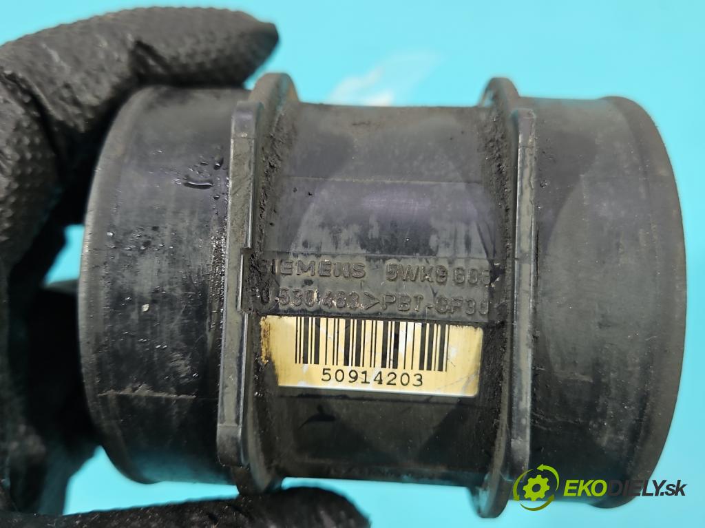 Opel Zafira A 1999-2005 1.8 16V 125 HP manual 92 kW 1796 cm3 5- průtokoměr: 5WK9606 (Váha vzduchu)