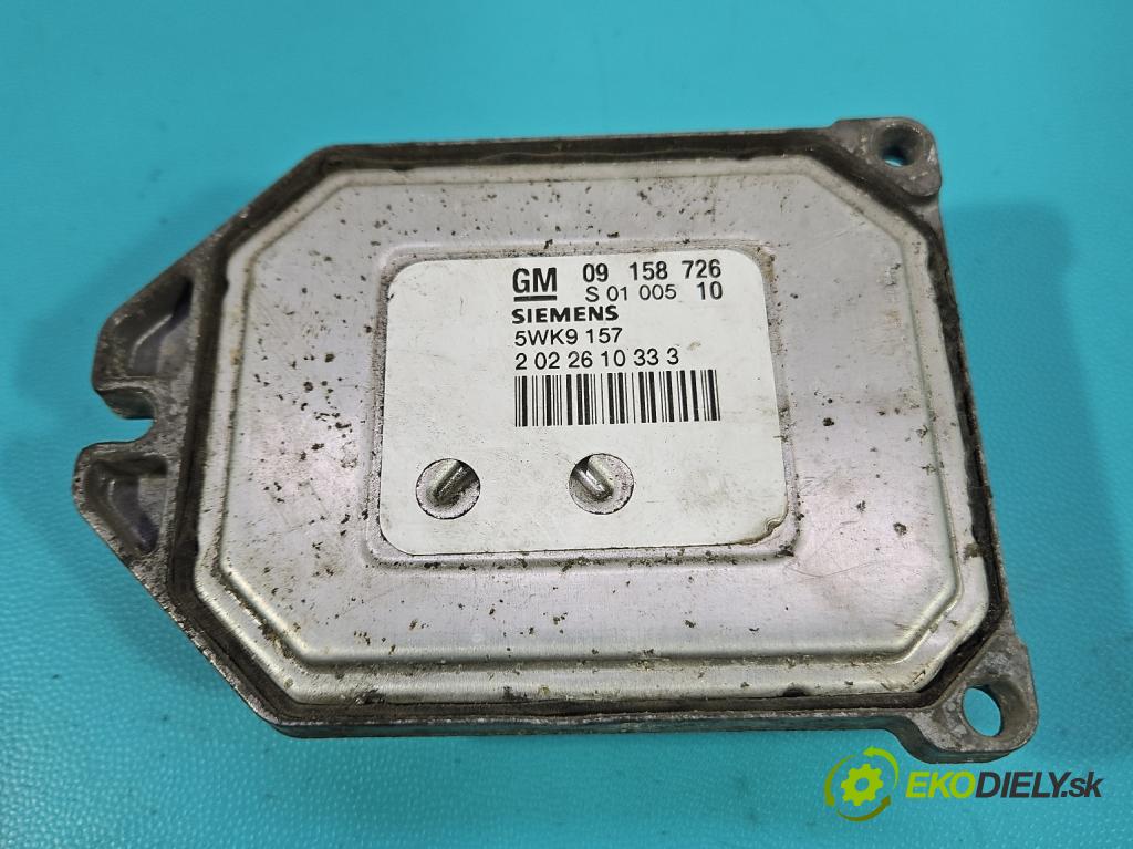 Opel Zafira A 1999-2005 1.8 16V 125 HP manual 92 kW 1796 cm3 5- riadiaca jednotka motora 09158726