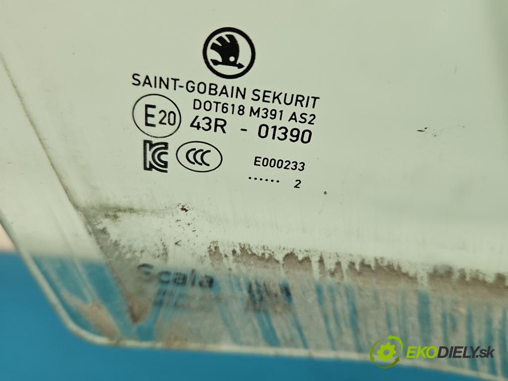 Skoda Scala 2019- 1.0 tsi 114 HP manual 84 kW 999 cm3 5- sklo dvere predné pravé
