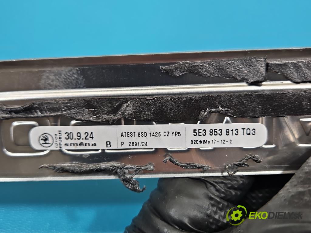 Skoda Octavia IV 2019- 1.5 TSI 150 HP automatic 110 kW 1498 cm3 5- lišta práh: ľavé 5E3853813TQ3 (Lišta prahová)