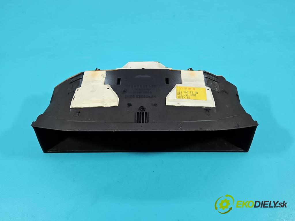 Mercedes 124 2.0d 75 HP manual 55 kW 1997 cm3 4- prístrojovka/ budíky 1245401348 (Prístrojová doska)