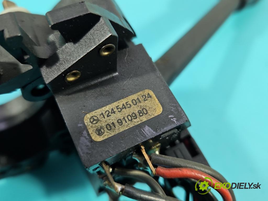 Mercedes 124 2.0d 75 HP manual 55 kW 1997 cm3 4- prepínač smeroviek 1245450124 (Prepínacie páčky pod volantom)