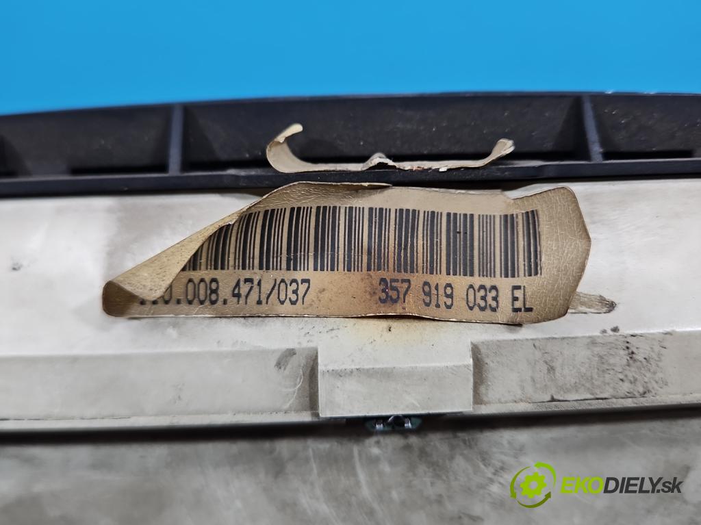 Vw Passat B3 1988-1993 1.8 90 HP manual 66 kW 1781 cm3 5- prístrojovka/ budíky 357919033EL (Prístrojová doska)