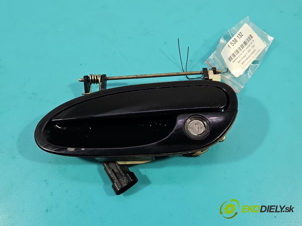 Opel Omega B 1994-2003 2.5 DTI 150 HP automatic 110 kW 2497 cm3 4- rukoväť predné ľavé mimo:  (Kľučka dverí vonkajšia predná ľavá)