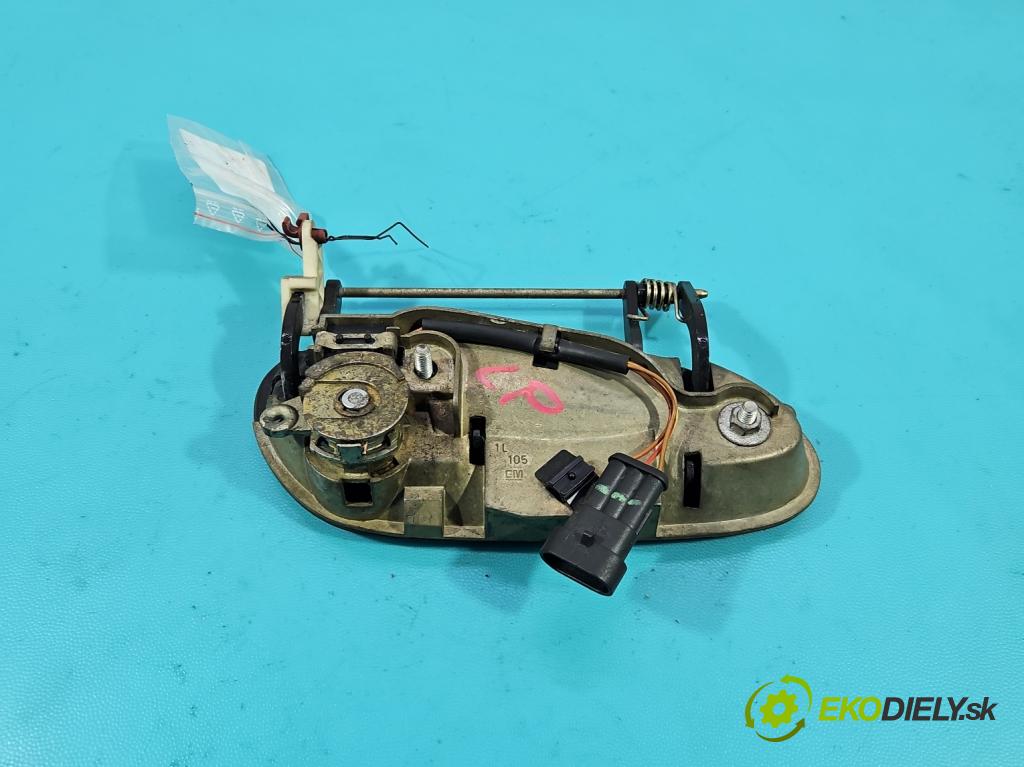 Opel Omega B 1994-2003 2.5 DTI 150 HP automatic 110 kW 2497 cm3 4- rukoväť predné ľavé mimo:  (Kľučka dverí vonkajšia predná ľavá)