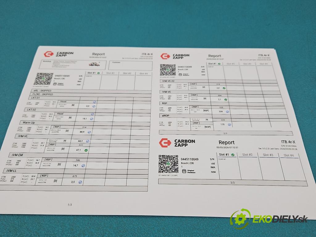Opel Omega B 1994-2003 2.5 DTI 150 HP automatic 110 kW 2497 cm3 4- vstrek 0445110049 (Vstrekovač paliva)