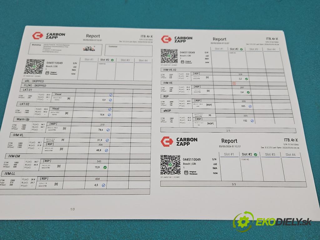 Opel Omega B 1994-2003 2.5 DTI 150 HP automatic 110 kW 2497 cm3 4- vstrek 0445110049 (Vstrekovač paliva)