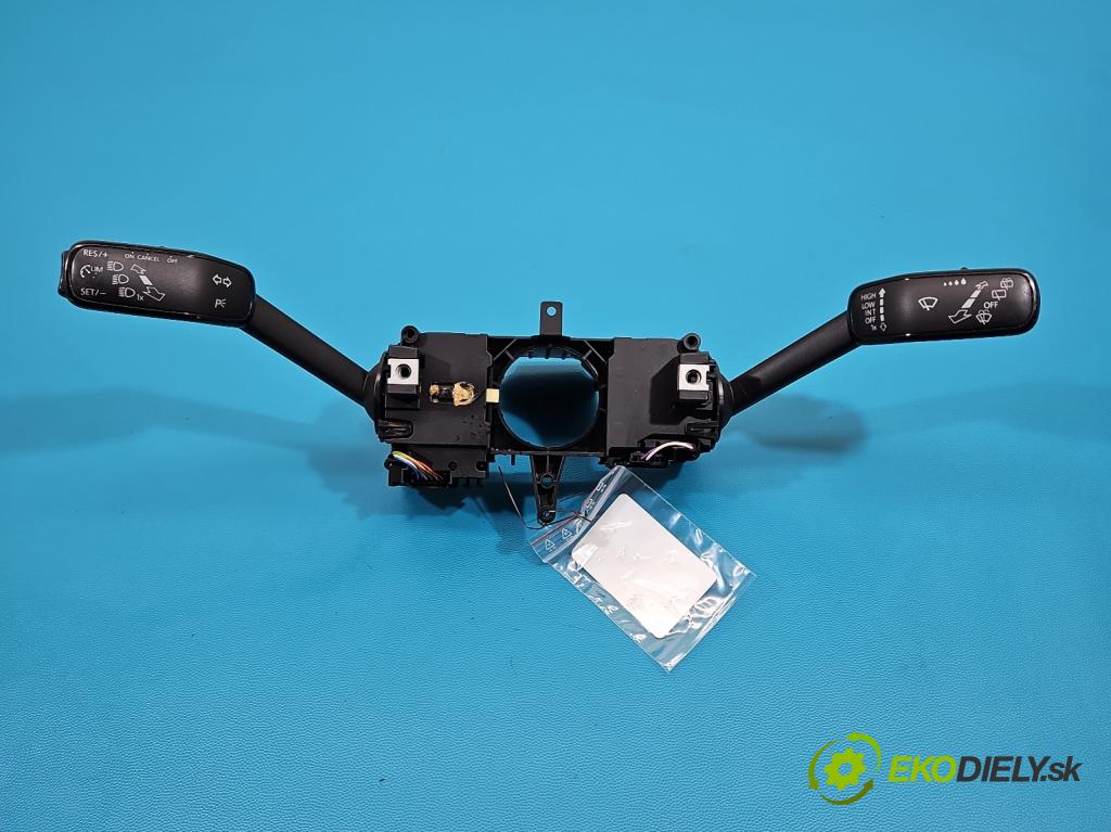 Skoda Scala 2019- 1.0 tsi 114 HP manual 84 kW 999 cm3 5- prepínač komplex: 2Q1953507AC (Prepínacie páčky pod volantom)