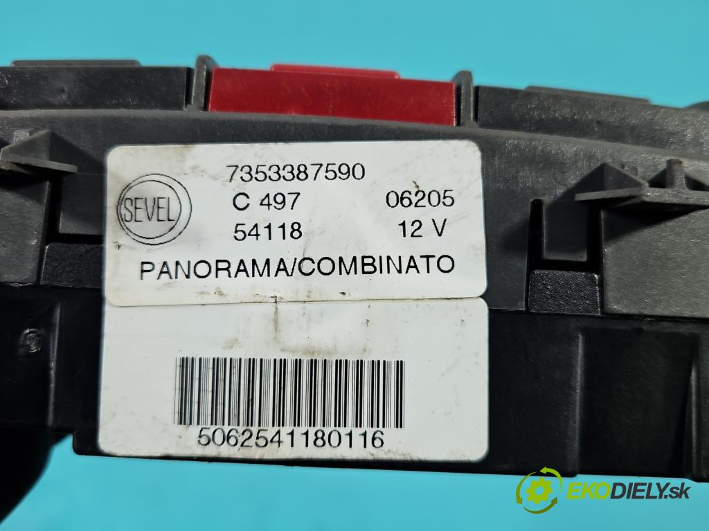 Fiat Ducato II 1994-2006 2.0 8V 110 HP manual 81 kW 1998 cm3 5- prepínač světla: pohotovosť: 7353387590