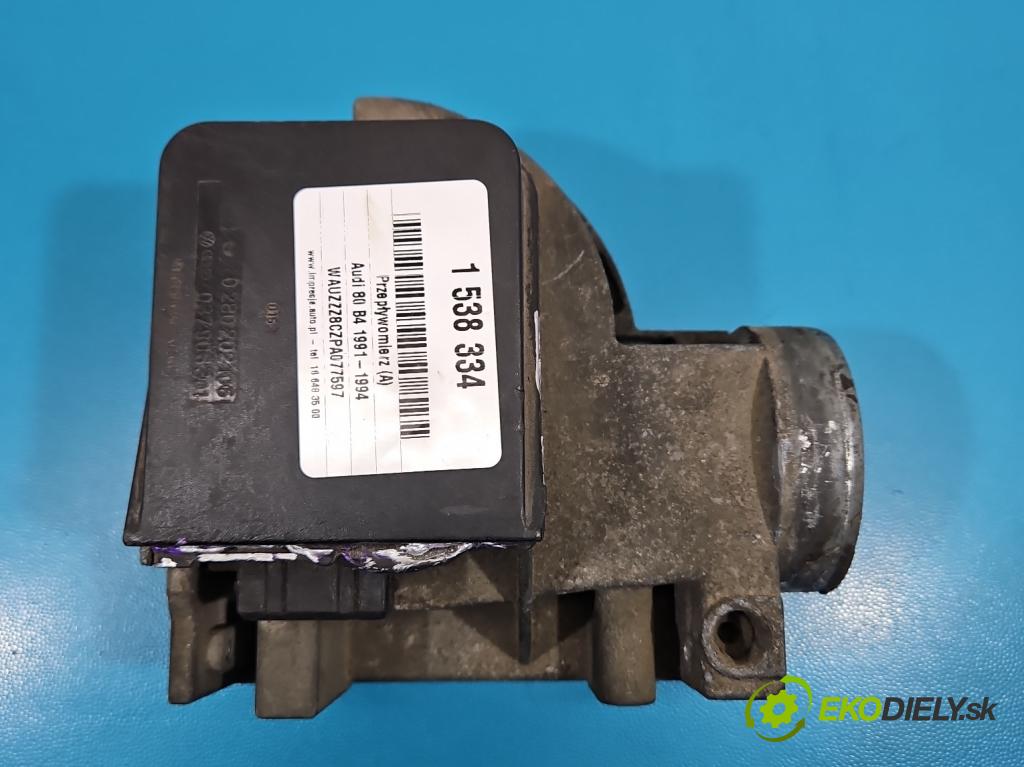 Audi 80 B4 1991-1994 2.0 8V 116 HP manual 85 kW 1984 cm3 4- průtokoměr:  (Váha vzduchu)