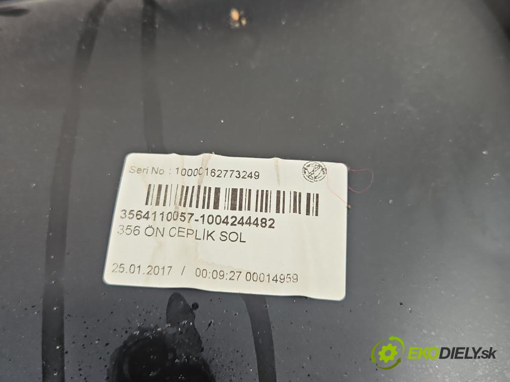 Fiat Tipo II 2015- 1.4 16v 95 HP manual 70 kW 1368 cm3 4- Čalounictví: dvere predné ľavé