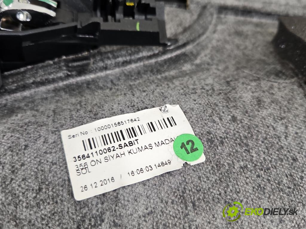 Fiat Tipo II 2015- 1.4 16v 95 HP manual 70 kW 1368 cm3 4- Čalounictví: dvere predné ľavé