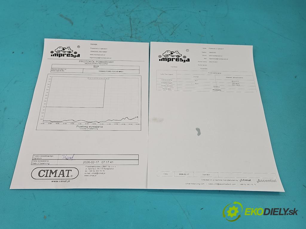 Ford Focus Mk4 2018- 1.5 TDCI 120 hp automatic 88 kW 1499 cm3 5- Turbodmychadlo repasováno 845275-1